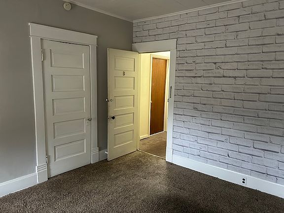 Entrance into Living Space with coat closet.