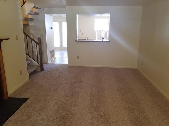 Living room into dining room
