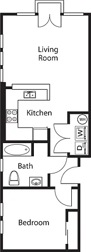 Floor plan 2-WC