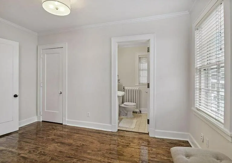 Main level - bedroom with private bath