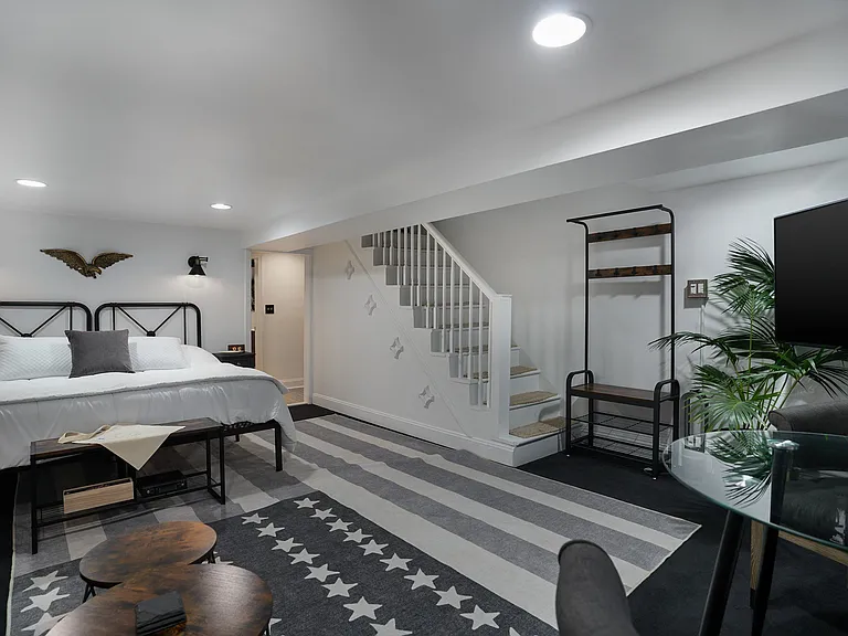 Lower level living area