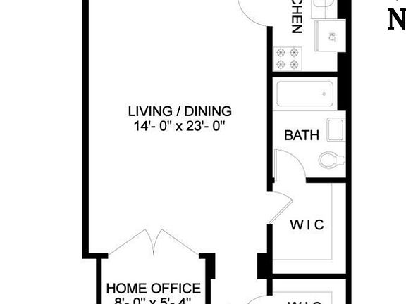 2nd image of 353 W 56th St APT 6E