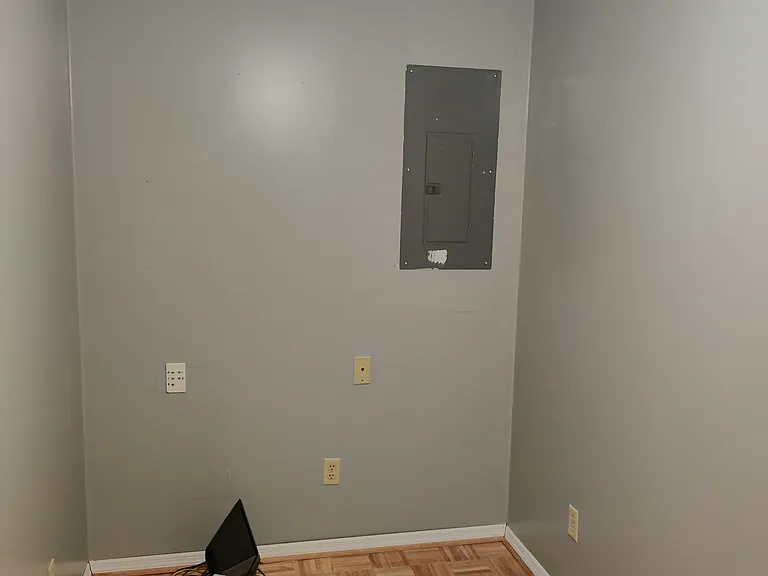 Office has ethernet port which you can connect a router and have lan in each room, also cieling fan circuit breaker box and floor switched to tile.