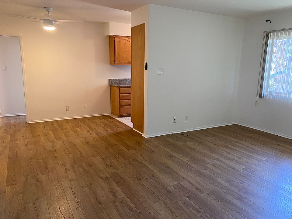Spacious living room, dining room and kitchen with lots of bright light