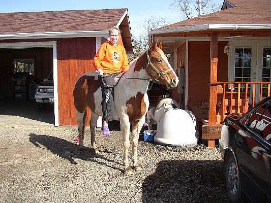 front porch & garage