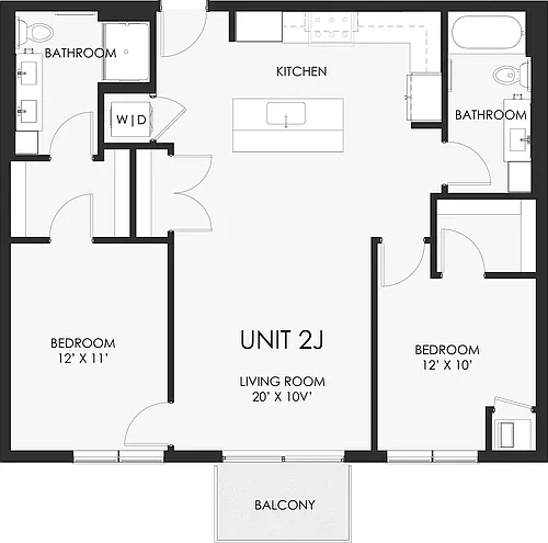 Floor plan 2J