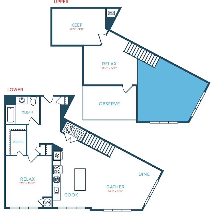Floor plan 1322 Berkeley A4 Loft