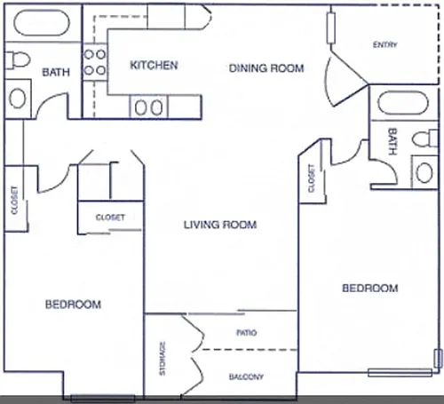Floor plan 2 X 2