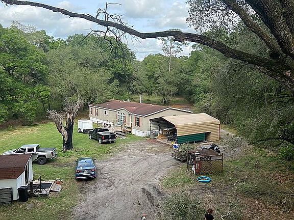 Areal view from west looking