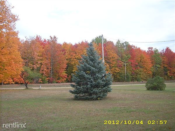 Front yard, state land across the street.