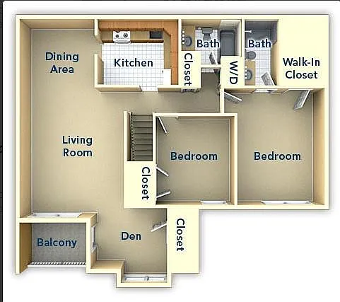 Floor plan Two Bedroom