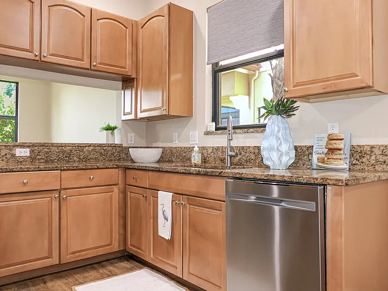 Kitchen with new appliances
