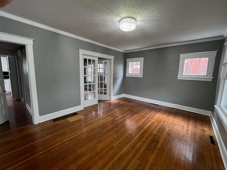 large living room with fireplace