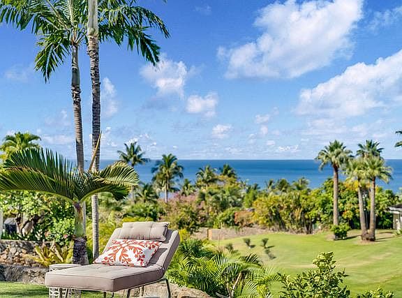 View to ocean from pool.