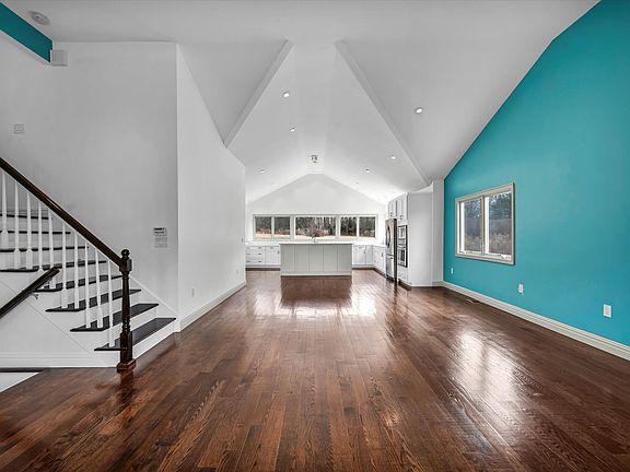 Great room with vaulted cathedral ceilings for open living