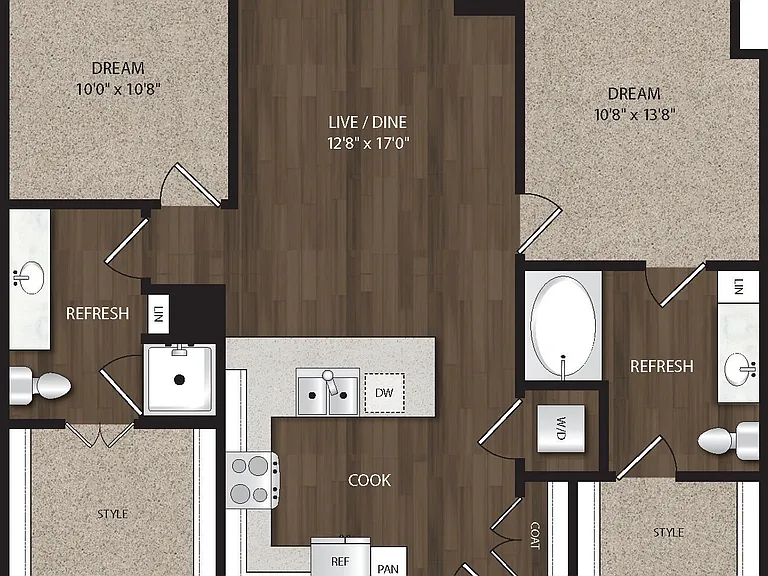 P-B1 floor plan The Dylan