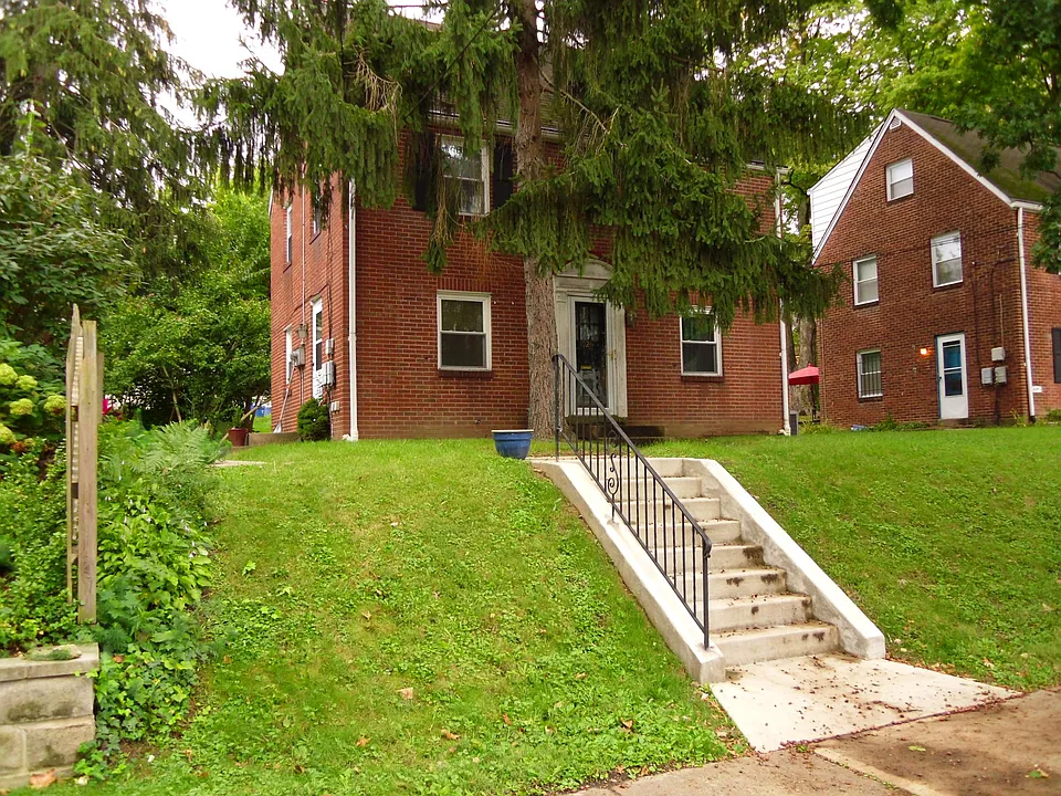 Front of apartment.