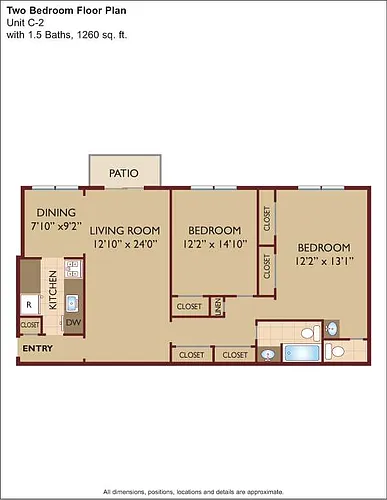 Floor plan $2.04/sq.ft. - C-2