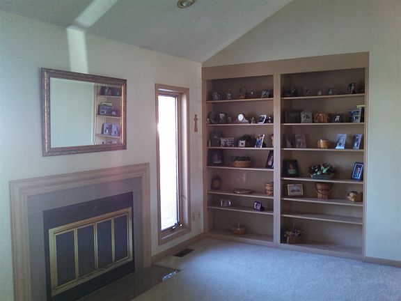 Built Ins and Fireplace