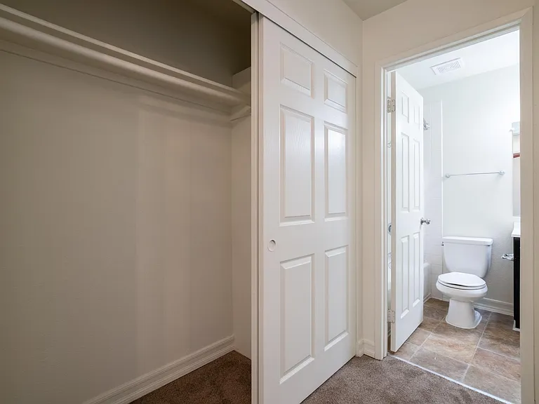 3BR master bedroom closet and bathroom