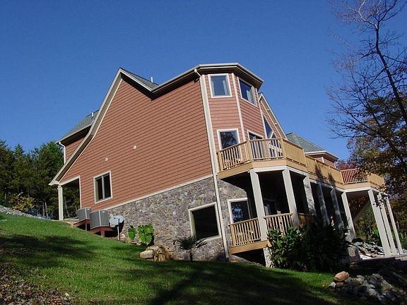 Side and Lakeside of Home