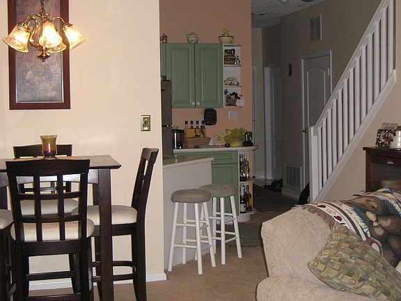 View of Dining Area & Kitchen