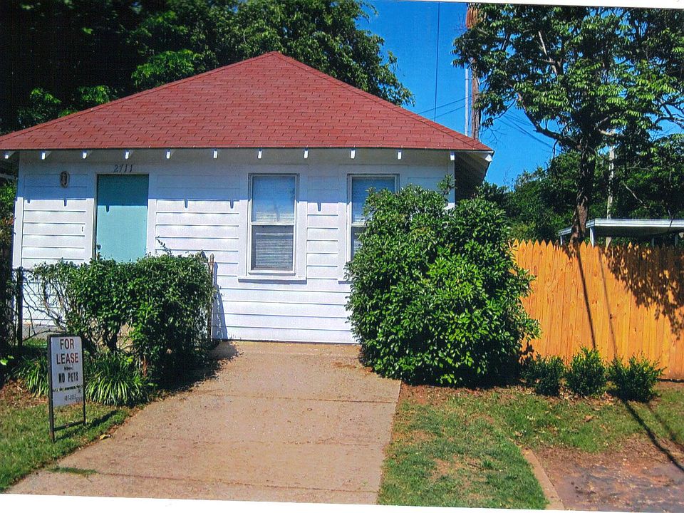  front of house with 2 off street parking areas.