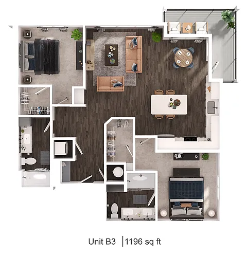Floor plan B3