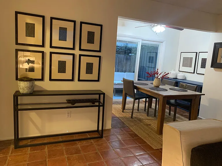 Living room to dining room occupied