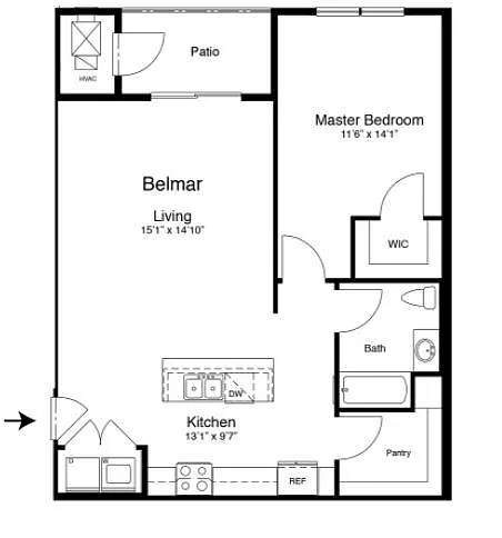 Floor plan Belmar