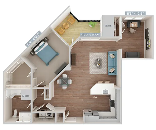 Floor plan Furnished-f-A20-D