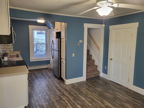 Kitchen/Dining Room and bathroom door