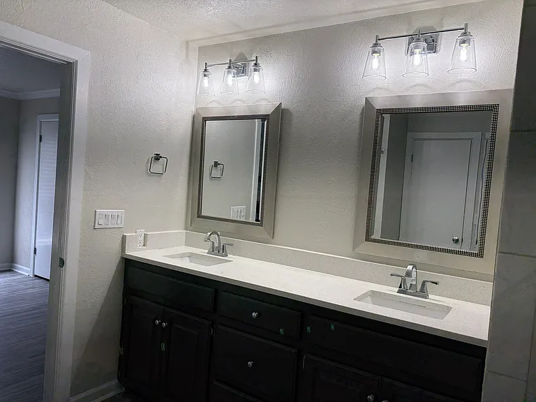 View of downstairs bathroom.