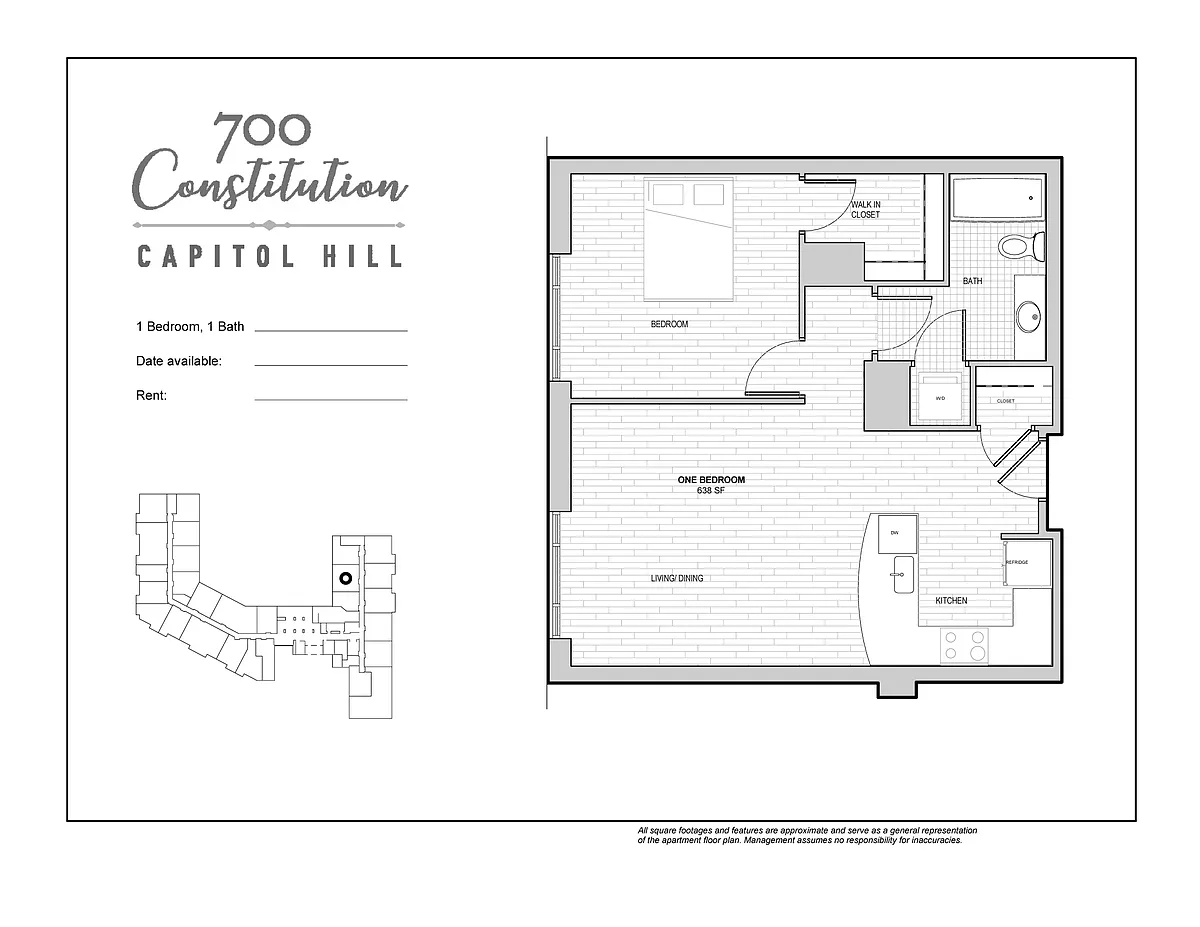 Floor plan 1B 1B T22