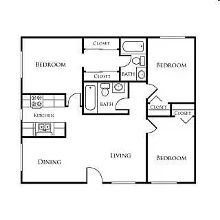 Floor plan EV2-3B