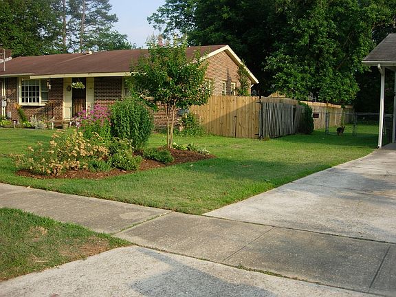 Side garden and neighbor's house