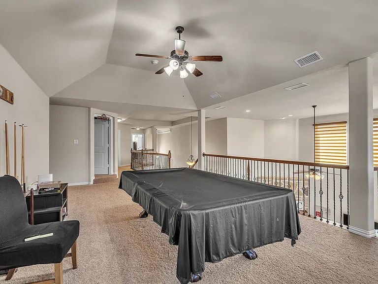 Included Full Size Pool Table and accessories in Game Room!