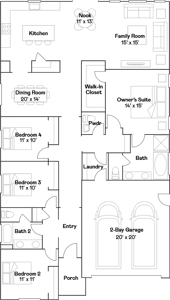 4 bed, 2.5 bath, 2175 sqft, $3,395 — Photo 3