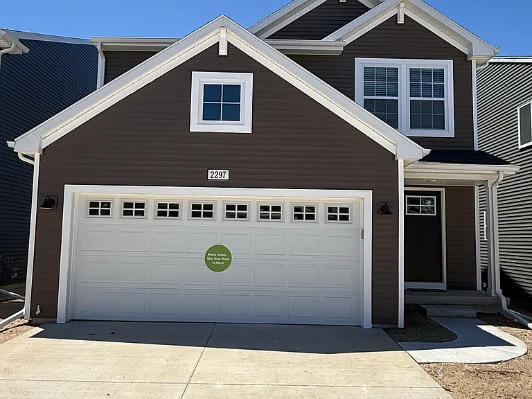 modern style exterior finishes with covered porch