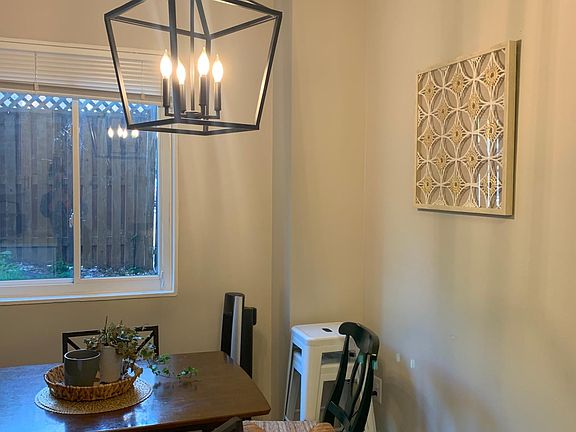 Dining area with new lantern
