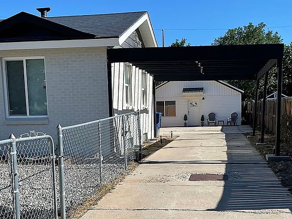 Front view of the two houses