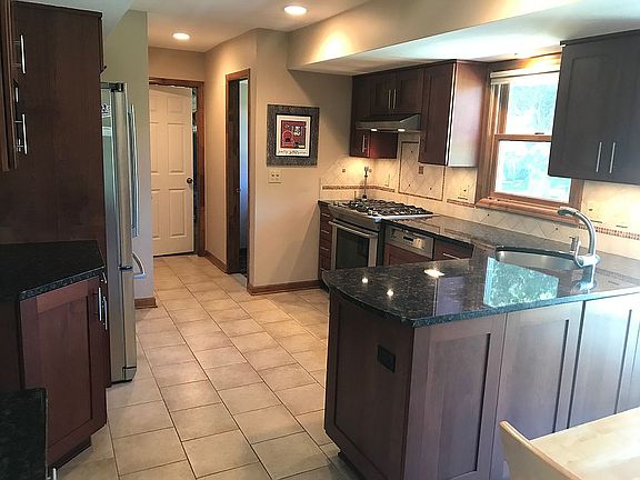 Kitchen from table area