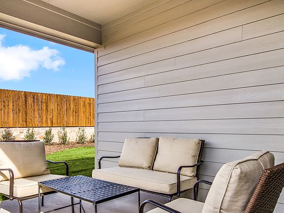 Shady covered patio
