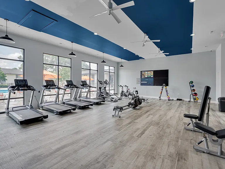 Elevate your fitness routine at Crossings @ 501 Apartments with our state-of-the-art gym featuring modern cardio equipment and spacious workout areas. Ideal for all fitness levels. Your active lifestyle awaitsschedule a tour today!