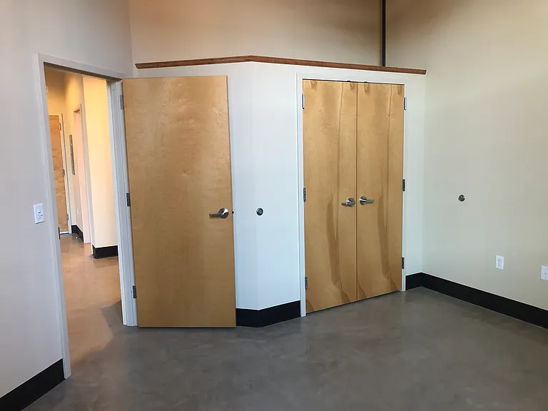 Apt 310 and 410 (2 BRs) bedroom closet.