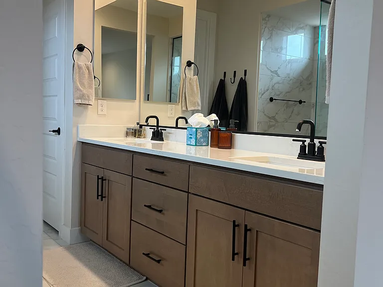 Master bath vanity