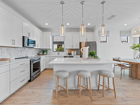 Kitchen open to cafe