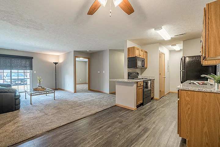 Our large living spaces are great for hosting friends or family.