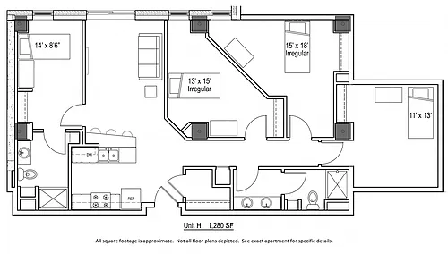 Floor plan Style H