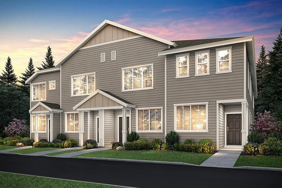Rendering of the beautiful Cherry plan at twilight.